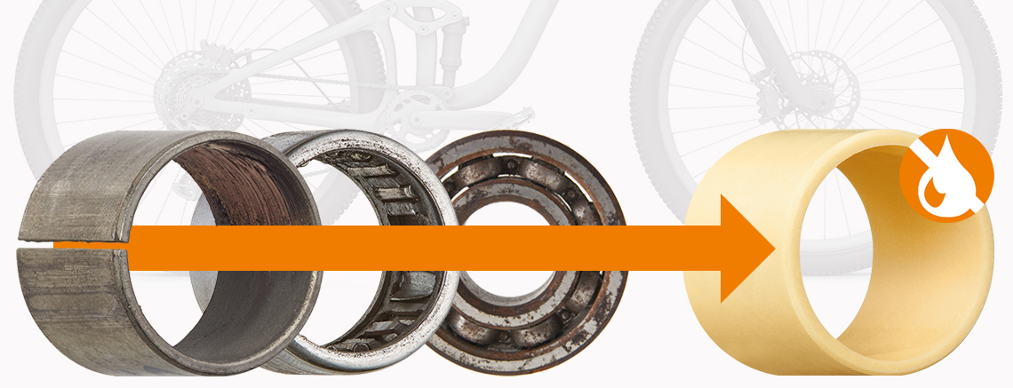 Cojinetes resistente a la corrosión para bici