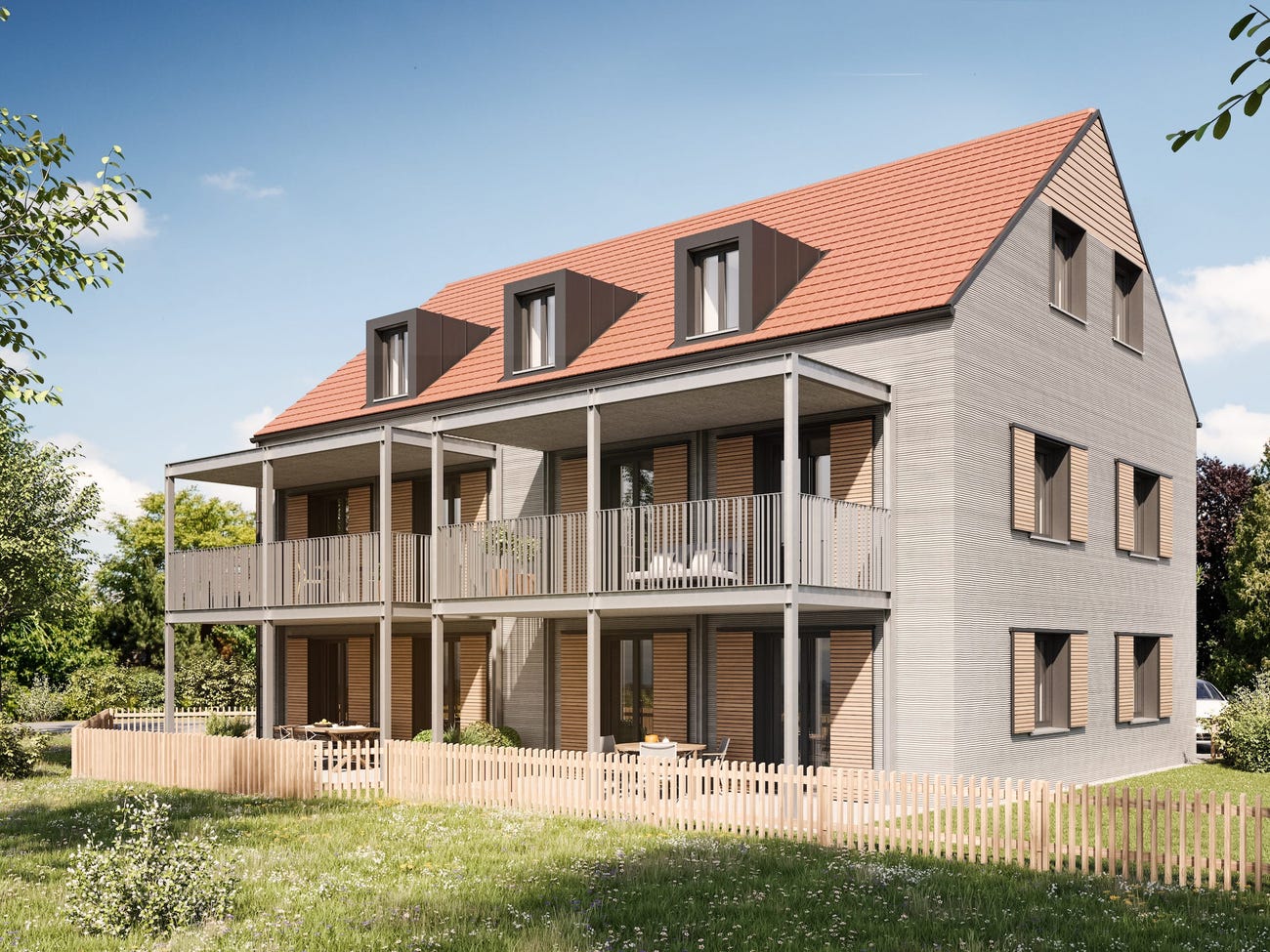 Edificio de viviendas fabricadas por impresión 3D_PERI GmbH