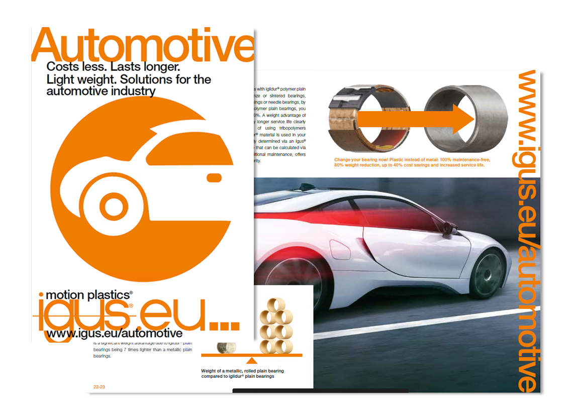 catalogo de soluciones para el sector automocion de igus
